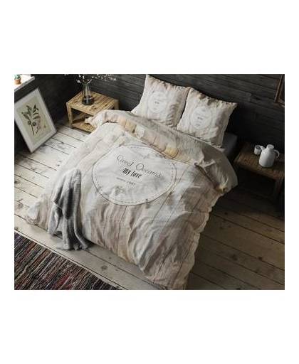 Sleeptime sweet dreams wood taupe - dekbedovertrek: 1-persoons (140 cm)