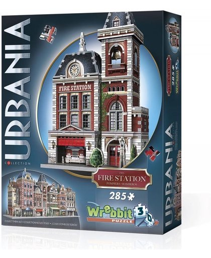 Wrebbit 3D Puzzel - Urbania Fire Station (285 stukjes)