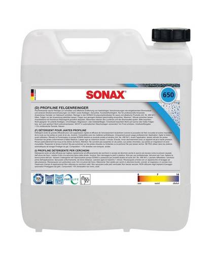 Sonax PROFILINE Velgen Reiniger zuur 10 liter bidon