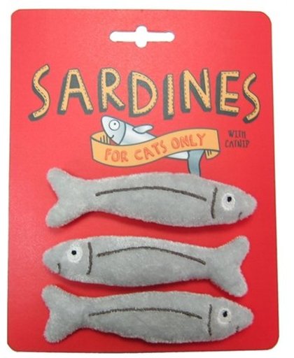 Happy Meow Catnip Speelgoed Sardines - 10x2cm 3 st