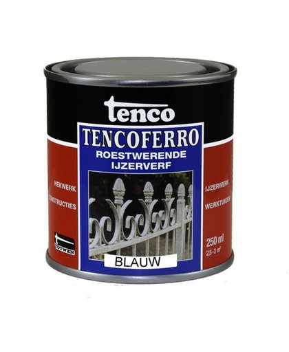 Tenco Tencoferro ijzerverf blauw 401 250 ml