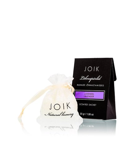 Lavender van Joik bevat een zeer mooie kruiden geur met bloemrijke noten. Lavendel is de klasieke favoriet. Het ruikt naar een wandeling door een lavendel veld. Joik Kamerparfum 30.0 g