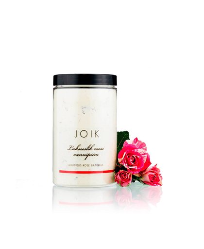Deze Luxurious Rose Bathmilk van JOIK is geschikt voor een luxe huidverzorgende behandeling. Echte volle melkpoeder maakt het badwater melkachtig en de huid zijdezacht. Mineraalrijk zeezout verlicht spierspanningen. Een vrouwelijke geur van aromatische ro