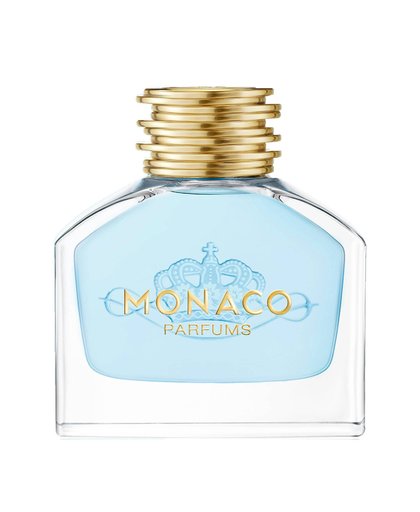 Monaco Parfums L&#39;eau Azur belichaamd de energieke en moderne jonge man uit Monaco. Topnoot: bergamot; Hartnoten: viooltjes en geranium; Basisnoot: houtaccenten van patchouli en cederhout. Monaco Eau de Toilette (EdT) 50.0 ml Heren