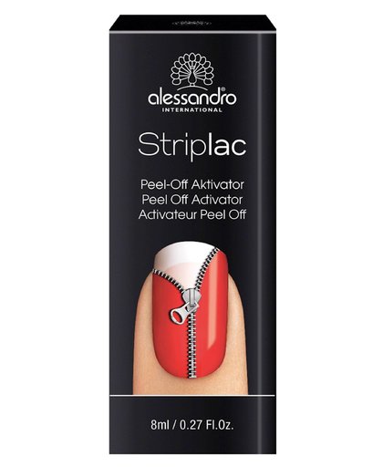 De Striplac Peel-Off Activator is een verzorgend product en versnelt de verwijdering van de Striplac-manicure vooral bij de (zeer) droge nagels. De Peel-Off Activator is gebaseerd op water en bevat géén alcohol en géén oplosmiddel, hierdoor is dit product