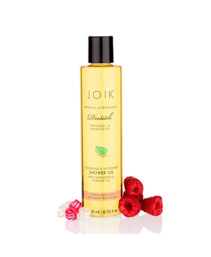 De Shower Oil Raspberry Bon Bon van JOIK is een luxueuze en zijdeachtige doucheolie, transformeert in zacht schuim bij aanraking met water en reinigt zachtjes. Een mooie vrouwelijke geur van frambozen gecombineerd met perzik en oranje bloesem met een vleu