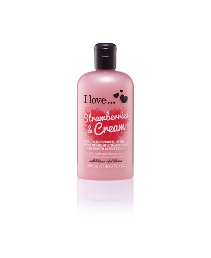 De douche-en badcrème van I Love, verwent de huid met een zee van geurende bubbels. Trakteer u zelf op deze uitzonderlijk zachte reiniging met de frisse geur van aardbeien. I love... Showergel 500.0 ml