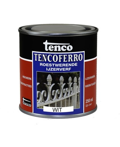 Tenco Tencoferro roestwerende ijzerverf wit 402 250 ml