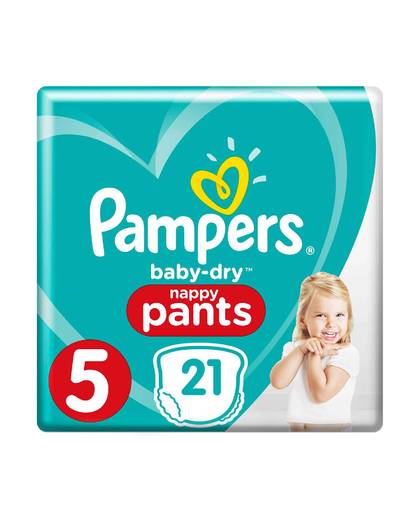 Pampers Broekjes Baby Dry Pants Maat-5 Junior 11-18kg 21-Luiers