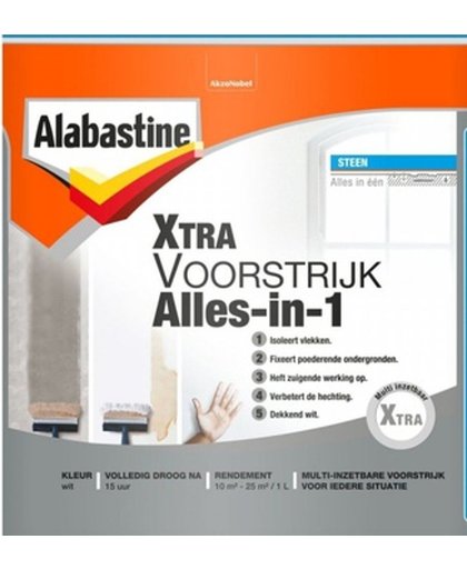 Alabastine Extra Alles in 1 voorstrijk wit 1000 ml
