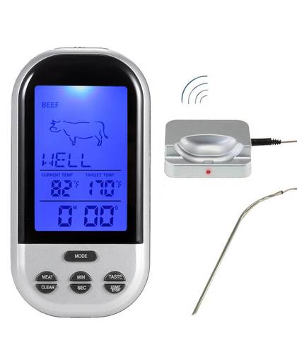 MyXL Draadloze Digitale Oven Thermometer Keuken Voedsel Koken Thermometer BBQ Grillen Roker Turkije Vlees Water Suiker Vloeibare TEMP Probe