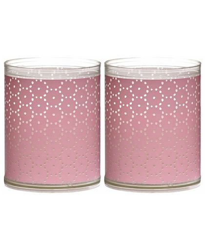 Bolsius Sparkle Lights Lace roze 2 st 103622390540