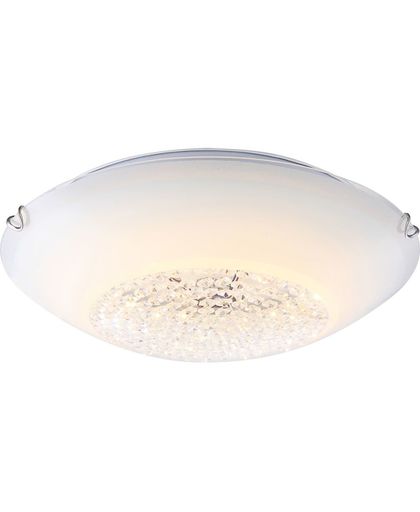 GLOBO LED-plafondlamp DELPHI glas wit 4041466
