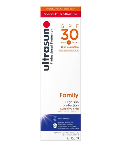 Ultrasun Zonnebrand Family Factorspf30