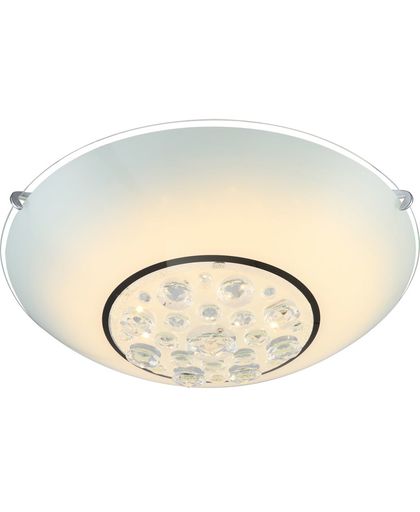 GLOBO LED-plafondlamp LOUISE glas chroom 48175-12