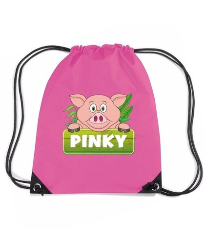 Pinky the Pig varkens rugtas / gymtas roze voor kinderen Roze