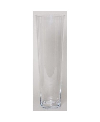 Conische vaas helder glas 60 cm Transparant