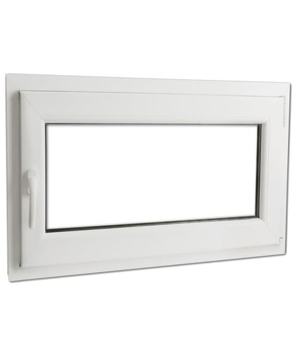 vidaXL Tilt & Turn PVC Window Handle on the Left 900 x 600 mm