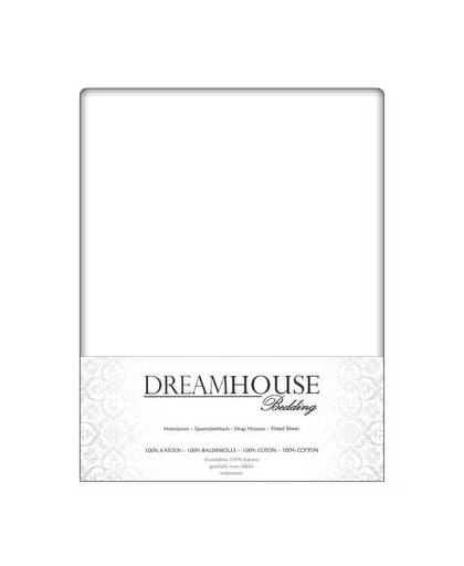 Dreamhouse Hoeslaken Katoen Wit-140 x 200 cm