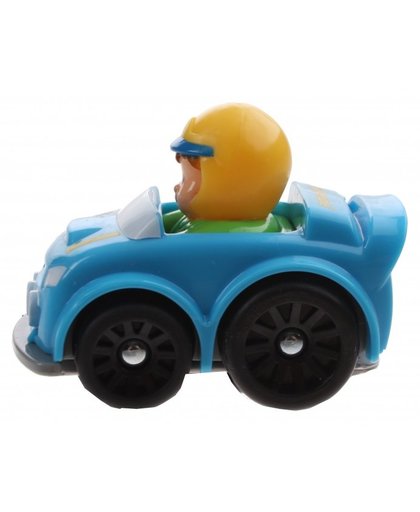 Fisher Price Little People Wheelies auto 6,5 cm blauw (Y3702)