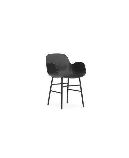 Normann Copenhagen - Form Armchair - Black/Steel (602758)