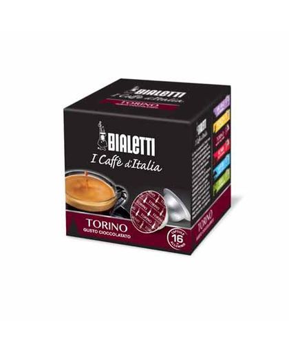 Bialetti - Espresso Capsules Torino Balanced Taste 8 package of 16 pcs. - Bordeaux (90010)