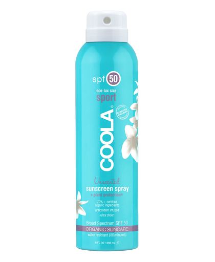 Coola - Sport Continuous Spray SPF50 - Unscented - 236 ml.