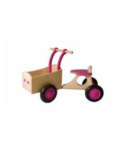Bakfiets Hout Roze, van Dijk Toys
