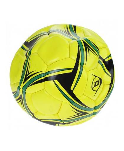 Dunlop Voetbal patroon met pomp maat 5 geel