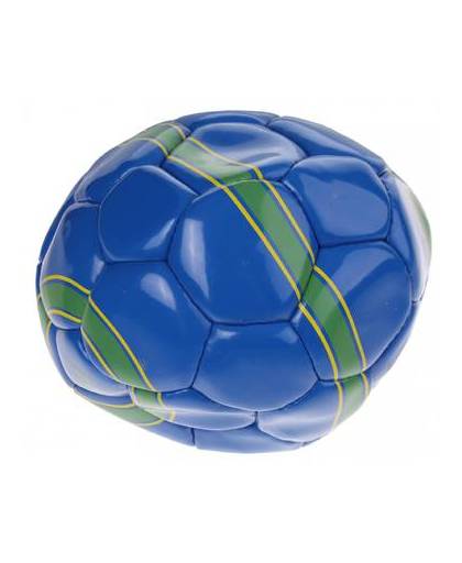 Dunlop voetbal strepen met pomp maat 5 blauw