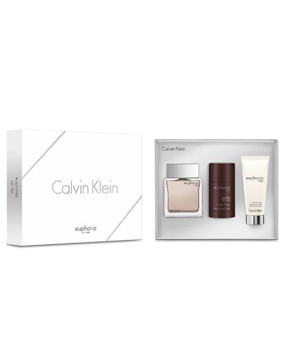 Calvin Klein - Euphoria for Men EDT 100 ml + Aftershave Balm 100 ml + Deo Stick - Giftset