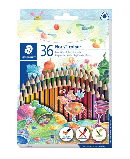 Staedtler - Noris Color Triangle Coloured Pencils, 36 pc (187 CD36)