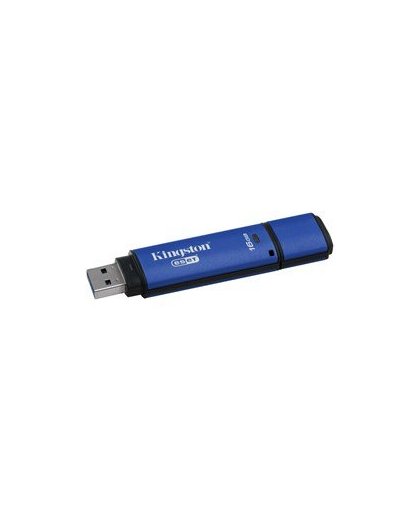 Kingston Technology DataTraveler Vault Privacy 3.0 16GB USB flash drive 3.0 (3.1 Gen 1) USB-Type-A-aansluiting Blauw