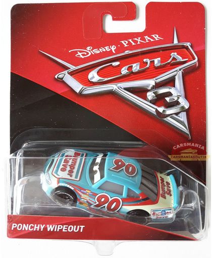 Cars 3 - Die Cast - Ponchy Wipeout (DXV66)