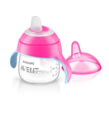 Philips Avent - Spout Cup No Drip Premium, 200ml, Pink