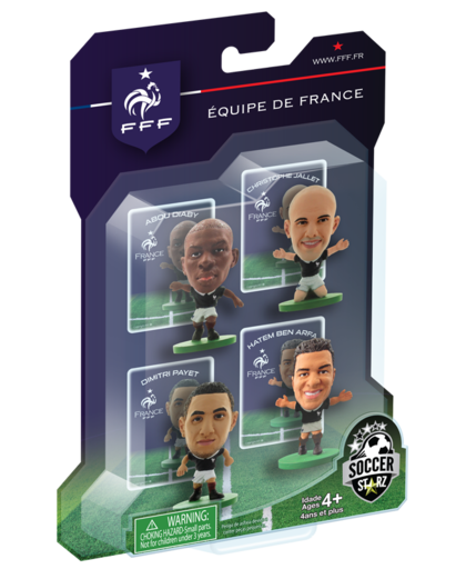 SoccerStarz - France 4 player blister pack A - Payet, Ben Arfa, Diaby, Jallet