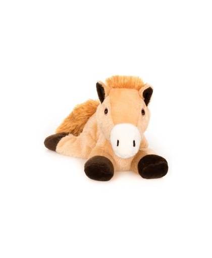 Magnetron warmte knuffel bruin paard 18 cm