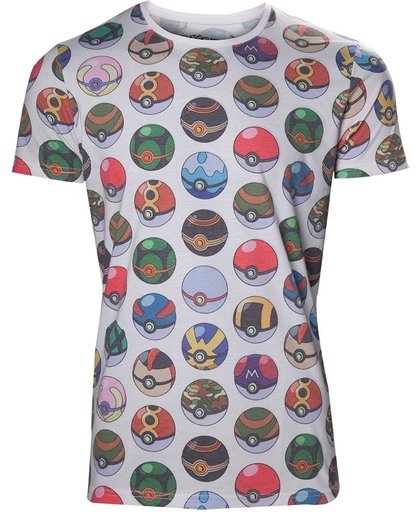 Pokemon - Allover Print Poke Ball T-Shirt