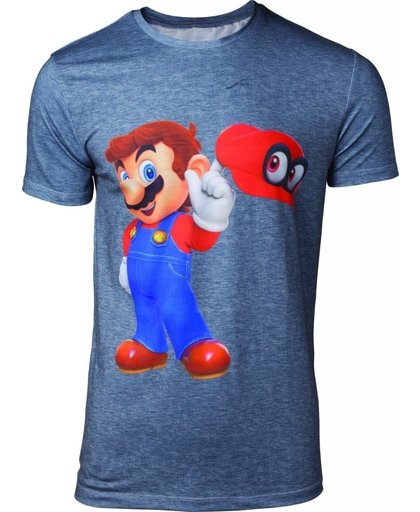 Super Mario - Odyssey Mario & Cappy Men's T-shirt