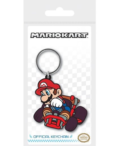 Mario Kart - Mario Drift Rubber Keychain