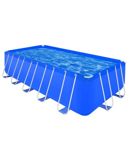 Opbouwzwembad met stalen frame rechthoekig 540 x 270 x 122 cm