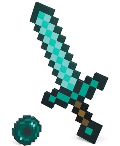 Minecraft Foam Diamond Sword & Ender Pearl