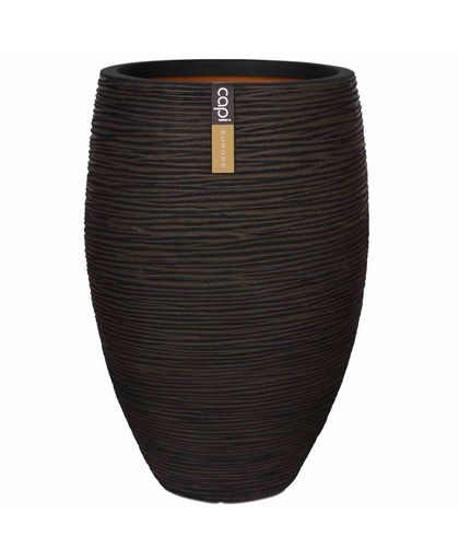 Capi Vase Nature Rib Elegant Deluxe 40x60 cm Brown PKOFB1131
