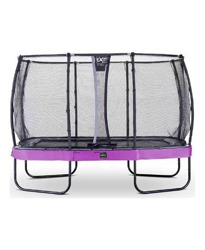 EXIT Elegant Premium trampoline rectangular 244x427cm with safetynet Deluxe - purple