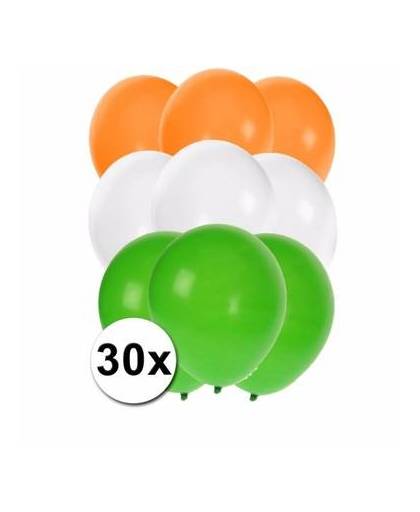 30x ballonnen in indische kleuren