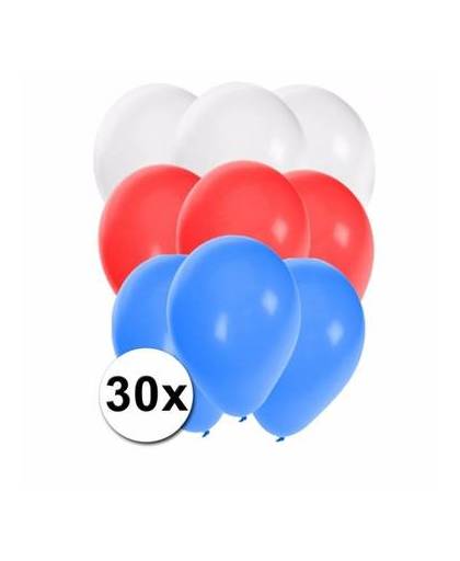 30x ballonnen in russische kleuren