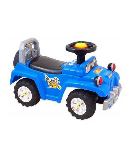 Loopauto jeep blauw