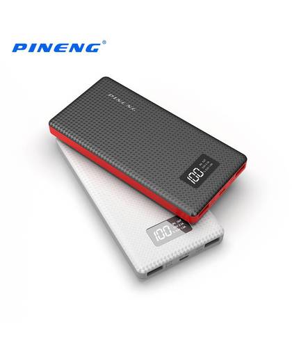 Originele Power bank 10000 mAh Dual USB LCD Mobiele Oplader Polymeer Externe Batterij Oplader Powerbank voor iphone7 6 s Xiaomi 
 Pineng