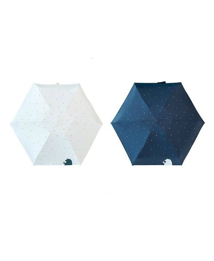 TECHOME UV Beschermen Paraplu Mini Pocket Compact Vouwen Zon Uv Regen 5 Licht Anti KleineReizen