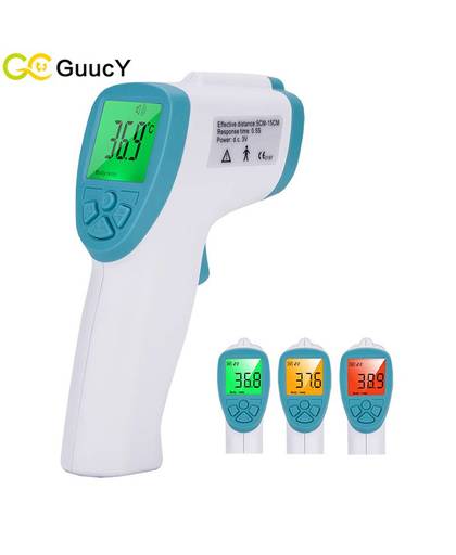 Voorhoofd digitale baby thermometer infrarood voor melk water kamer medische fopspeen koorts body thermometer non contact babyverzorging 
 guucy